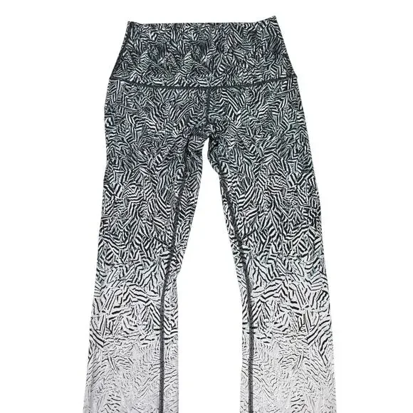 LULULEMON Wunder Under Pant Size 6 Dazzle Wunder Under 50g Alpine White Black - Picture 9 of 12